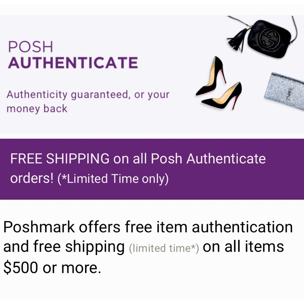 Posh AUTHENTICATION & FREE SHIPPING - Items $500 ⬆️
